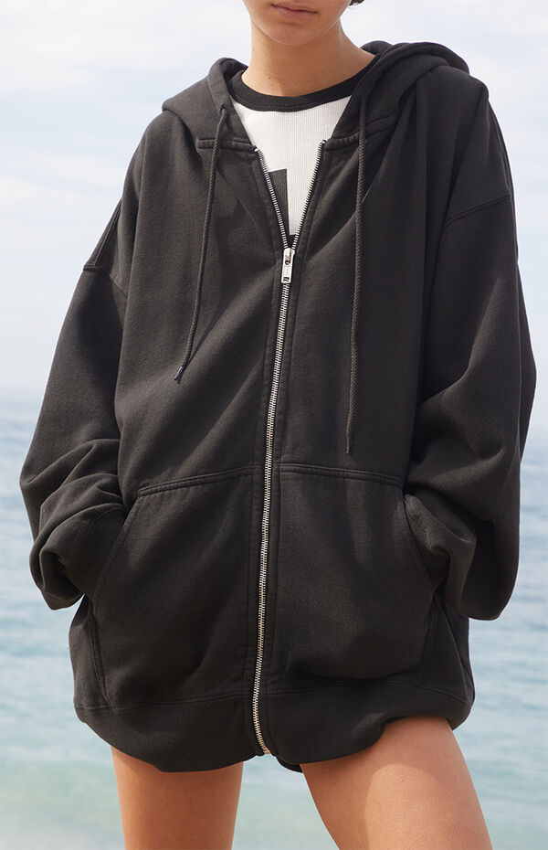 Black Full Zip Hoodie