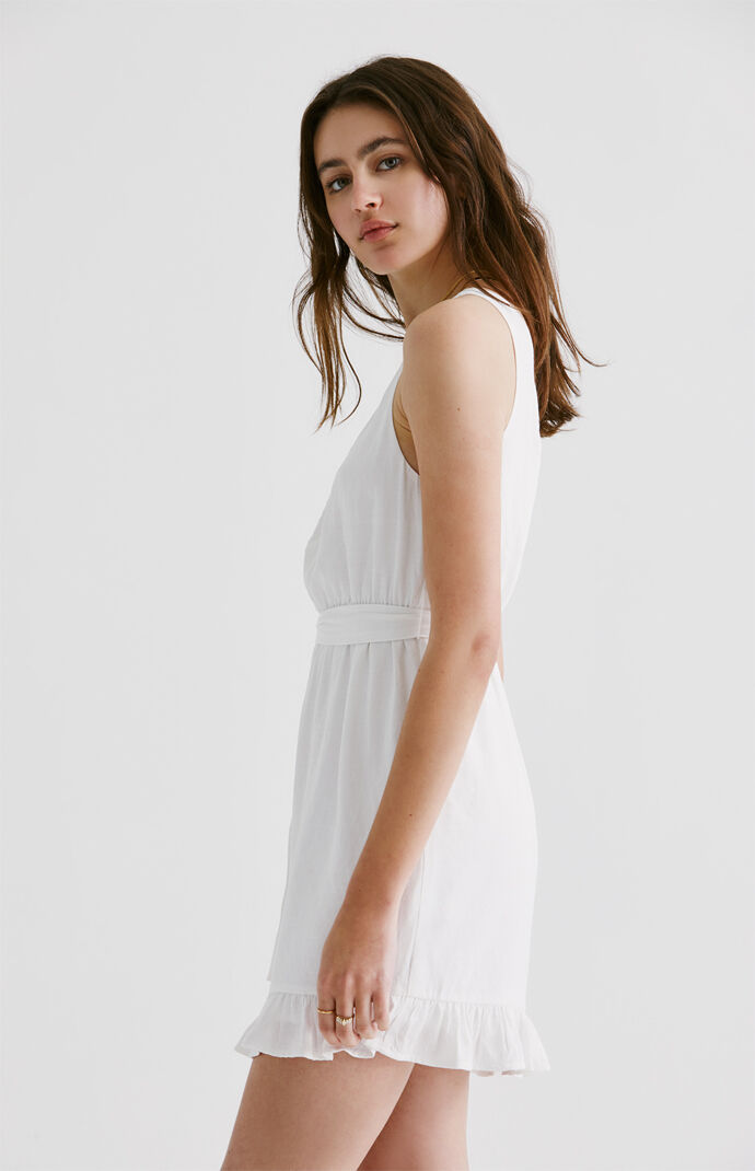 One Shoulder Ruffle Mini Dress