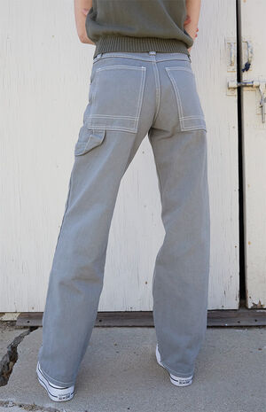 Light Gray Crispina Carpenter Pants image number 3