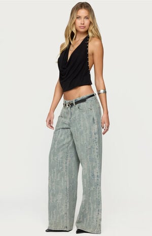 Irina Stud Cowl Neck Halter Top image number 4