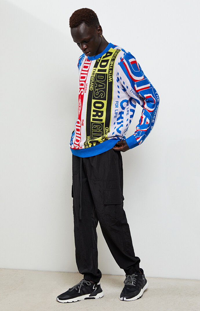 adidas knitted crew sweat