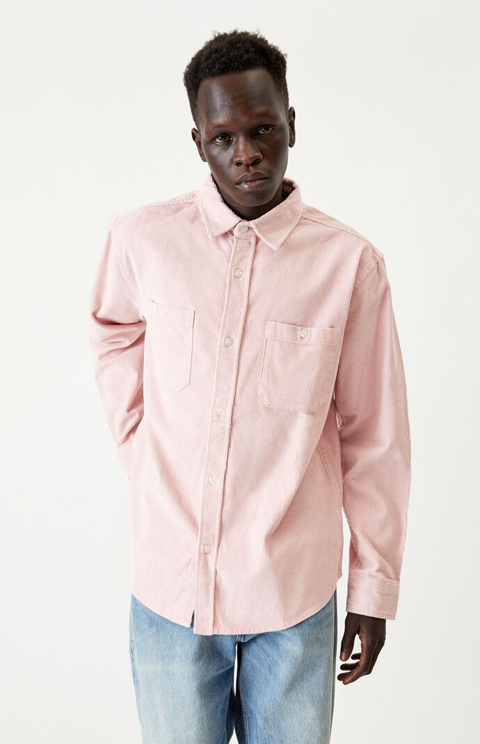 Corduroy Long Sleeve Button Up Shirt