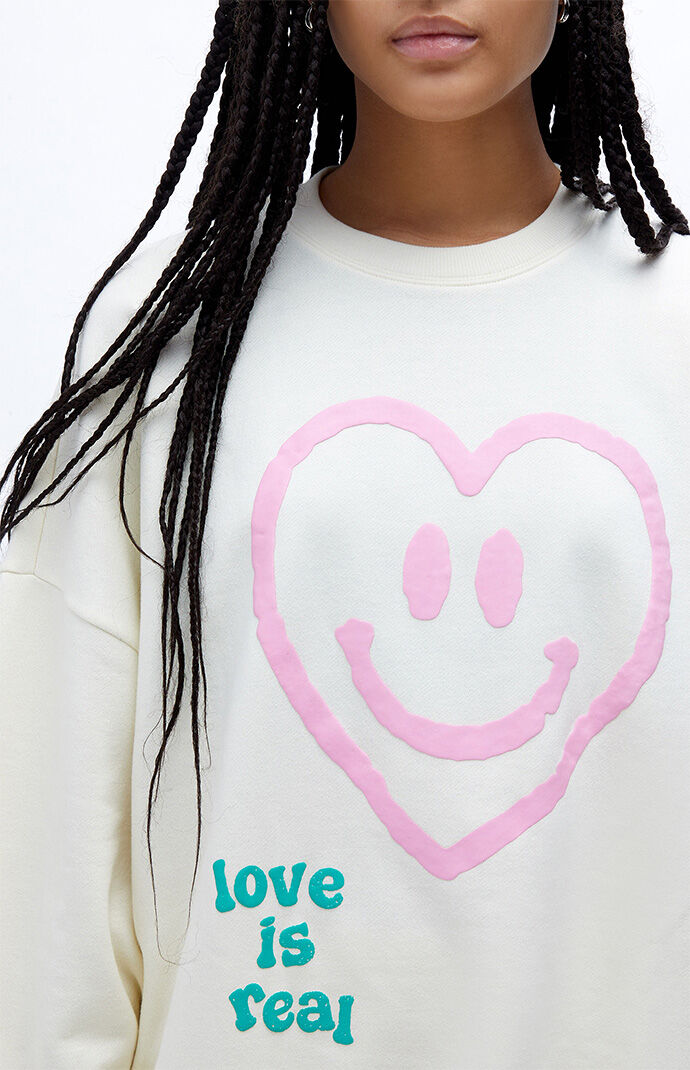 PacSun Love Is Real Boyfriend Sweatshirt PacSun