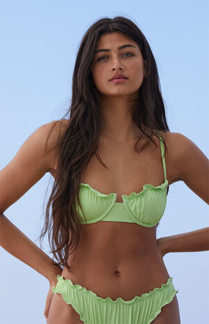 Green Bardot Cheeky Bikini Bottom image number 2