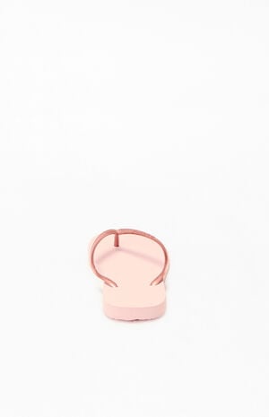 Women's Pink Slim Flip Flop Sandals image number 3