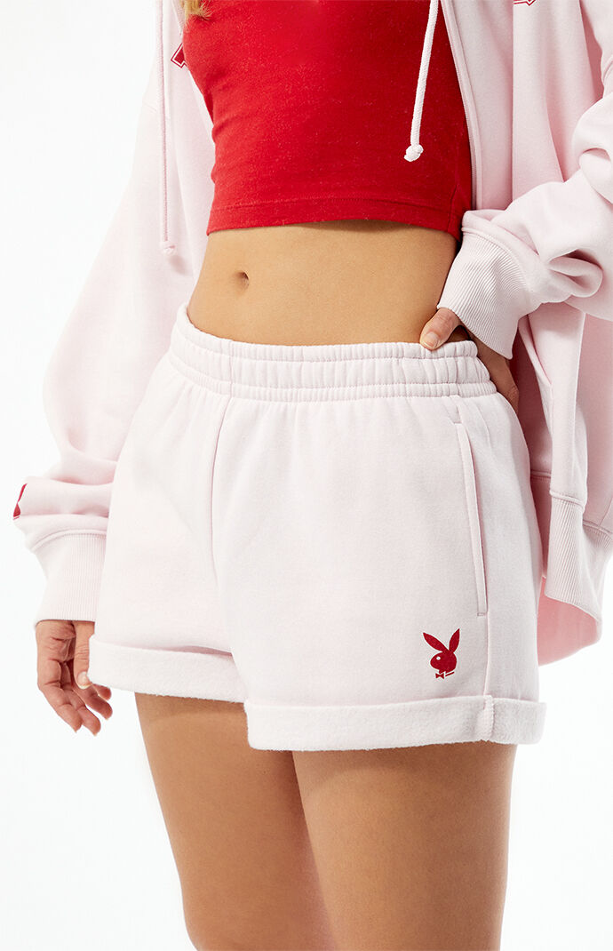 Playboy By PacSun Rolled Hem Sweat Shorts | PacSun