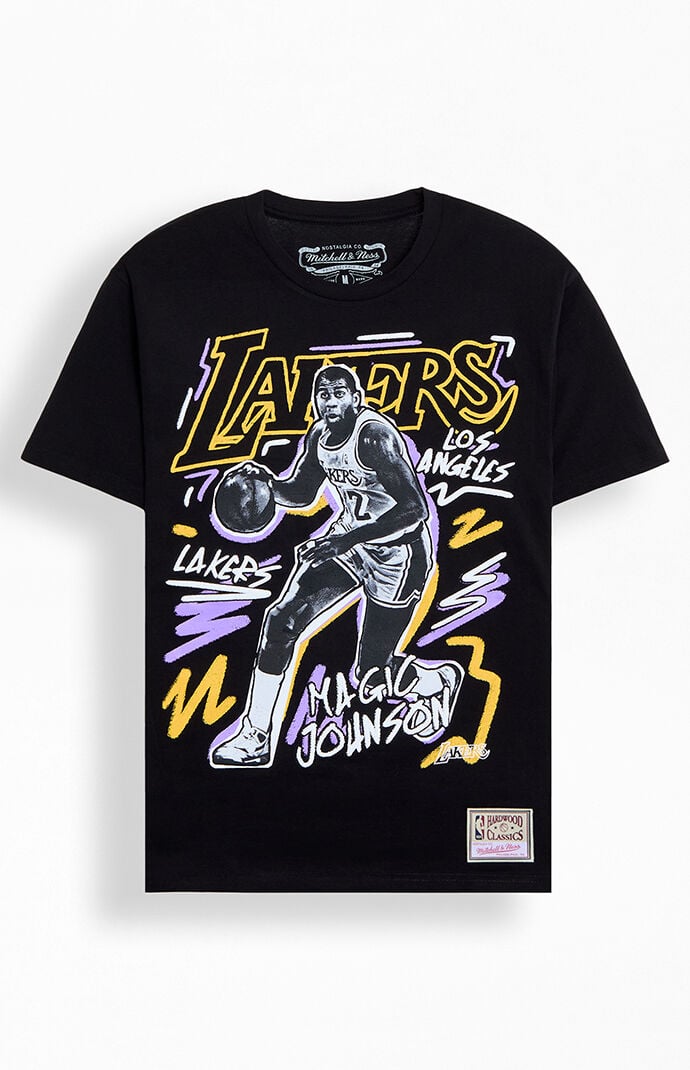 Mitchell & Ness Magic Johnson Chalked Up T-Shirt | PacSun