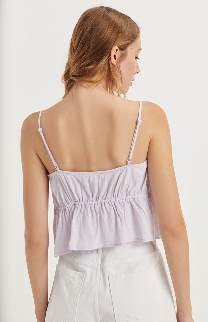 Lace Tie Front Cami Top
