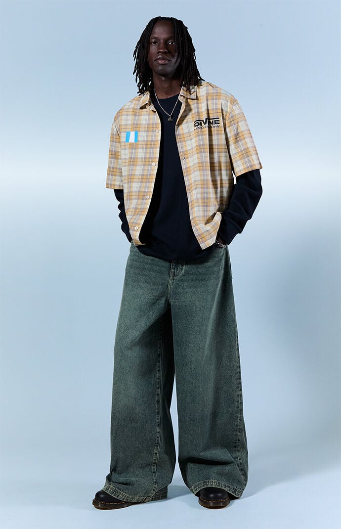 Pacsun Ryder Ultra Baggy Jeans Dark Indigo