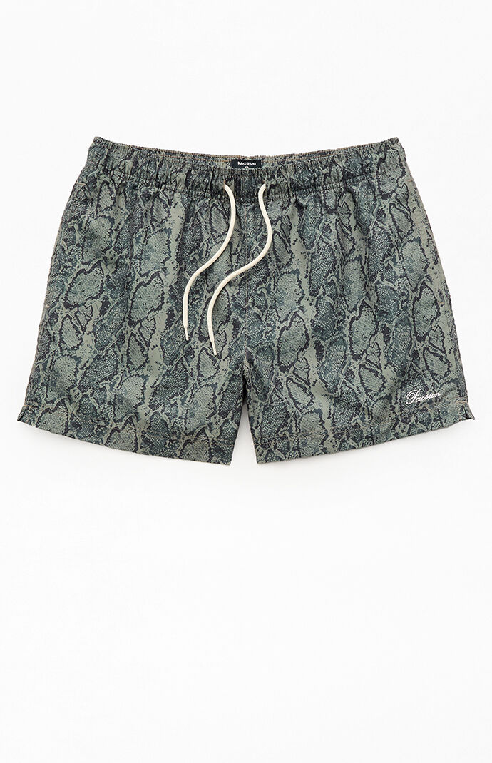 Pacsun Snake 4.5" Swim Trunks