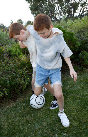 Medium Indigo Denim Shorts image number 6