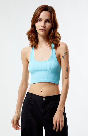 Seamless Scoop Halter Top image number 1