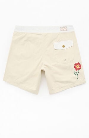Tan Heritage Flower 7" Boardshorts image number 2