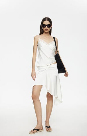 Costa Satin Lace Tank image number 4
