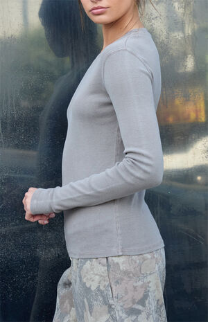 Light Gray Ainsley Long Sleeve Top image number 2