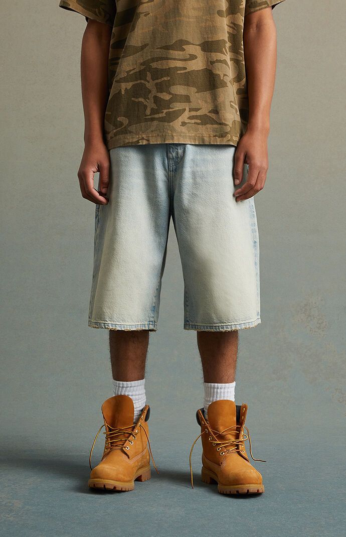 RARE DNM EDIT Light Indigo Baggy Shorts | PacSun