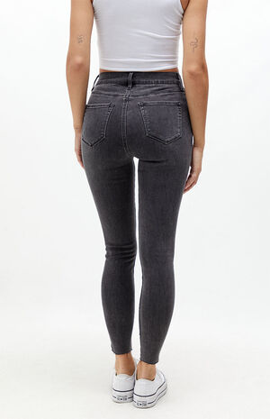 Black Super High Waisted Jeggings image number 3