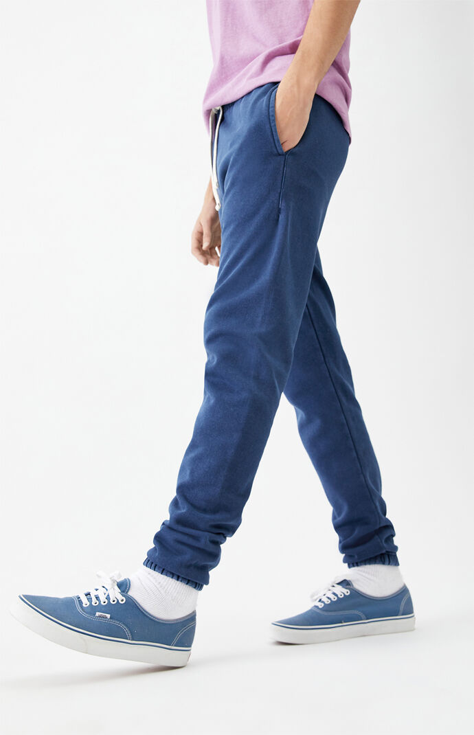 Blue Basic Sweatpants