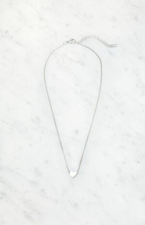 Silver Heart Choker image number 1