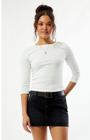 Donna Crew Neck 3/4 Sleeve Top image number 2