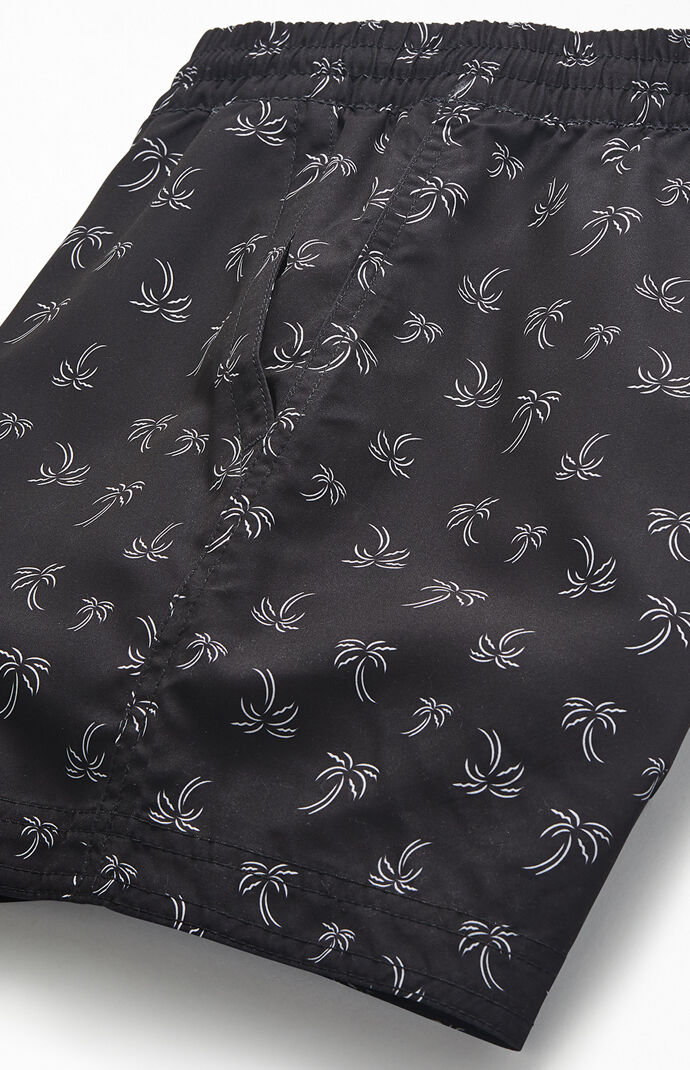 Palm Tree Print 15" Swim Trunks