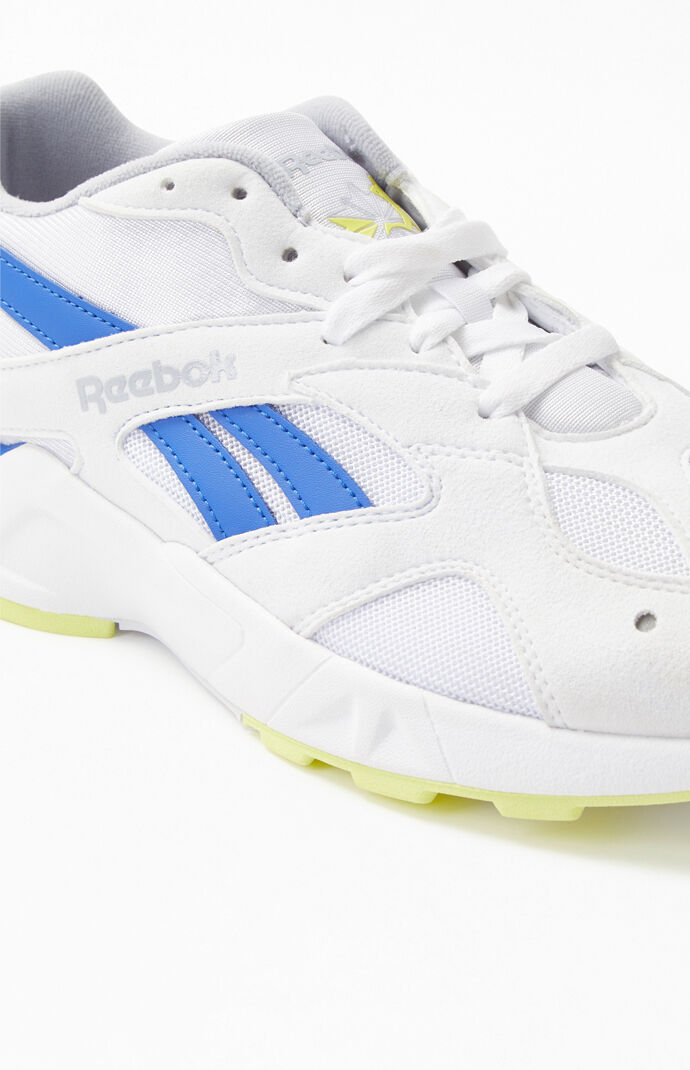 White & Blue Aztrek Shoes