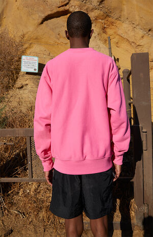 Floral Crew Neck Fleece Sweatshirt Floral Crew Neck Fleece Sweatshirt image number null