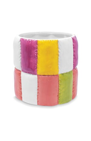 Colorblock Ceramic Planter image number 1