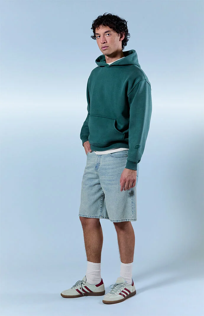 Pacsun Parker Baggy Jean Shorts Light Blue Tint | Pacsun