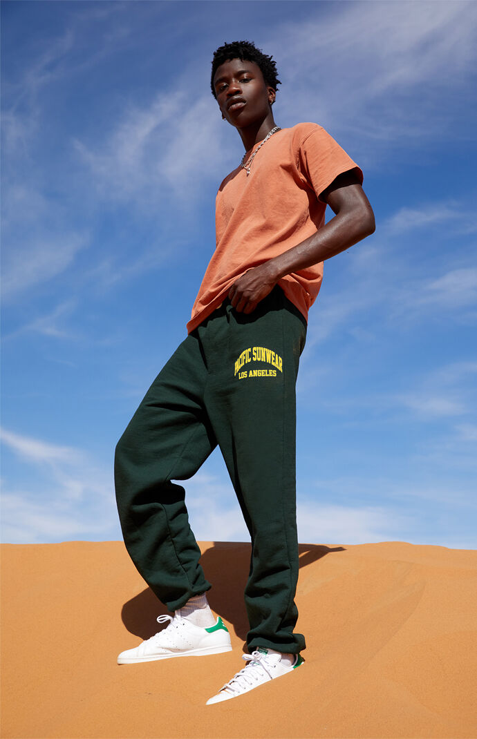 Green Logo Sweatpants
