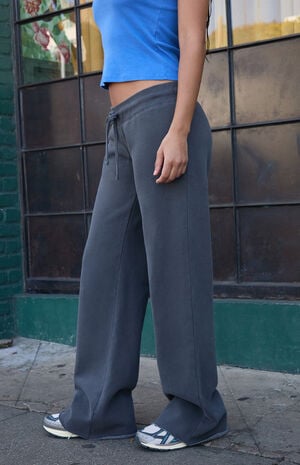 Dark Gray Hilary Yoga Baggy Sweatpants image number 3