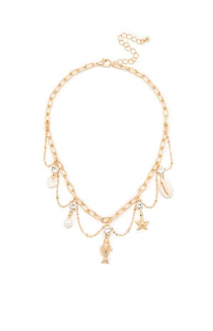 Kai Metal Shell Charm Necklace