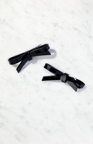 2 Pack Acrylic Bow Clips image number 1