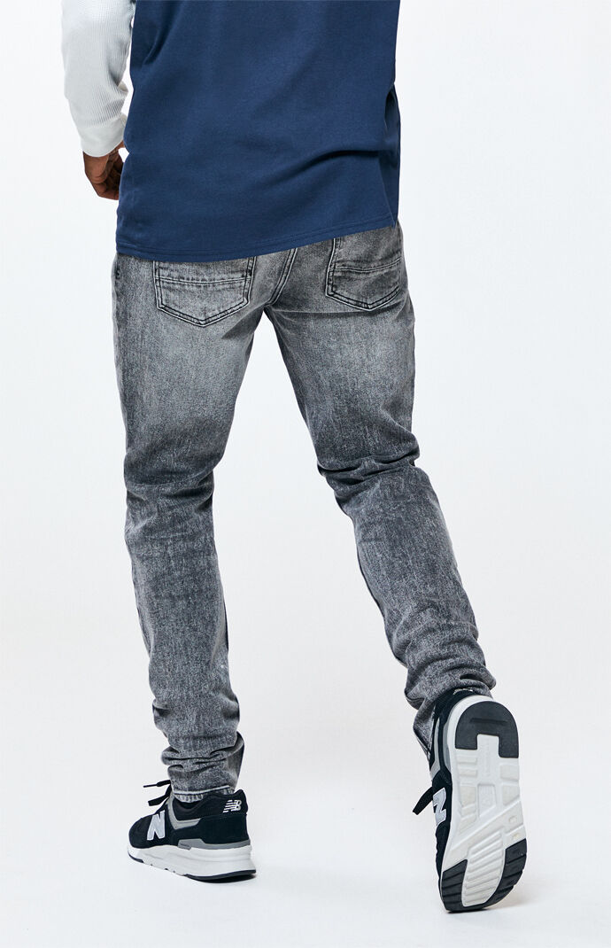pacsun stacked skinny denim black