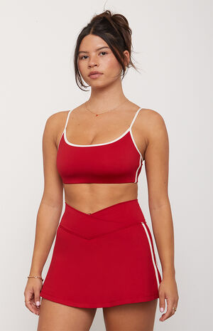 PAC WHISPER Active Red Side Tracked Bralette image number 2