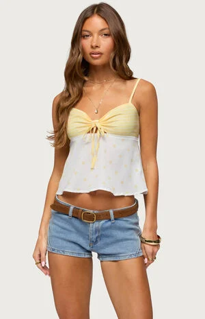 Tilly Mixed Print Top image number 1