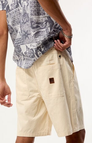 White Surplus Vintage Wash Shorts image number 2