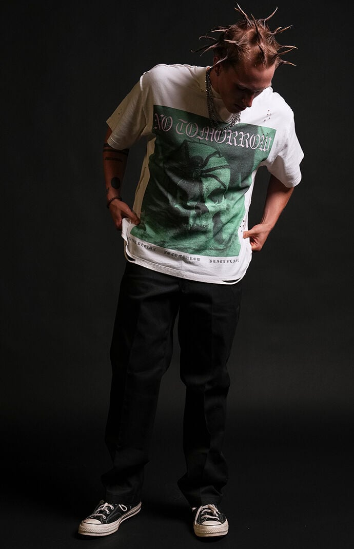 No Tomorrow x Civil Active Crawling Out Ripped Oversized T