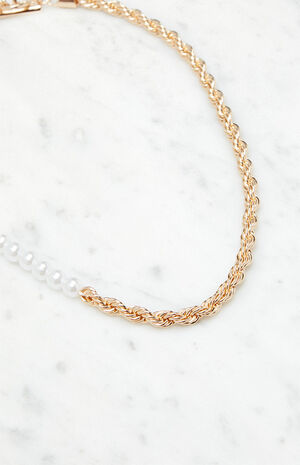 Pearl Rope Chain Necklace image number 2