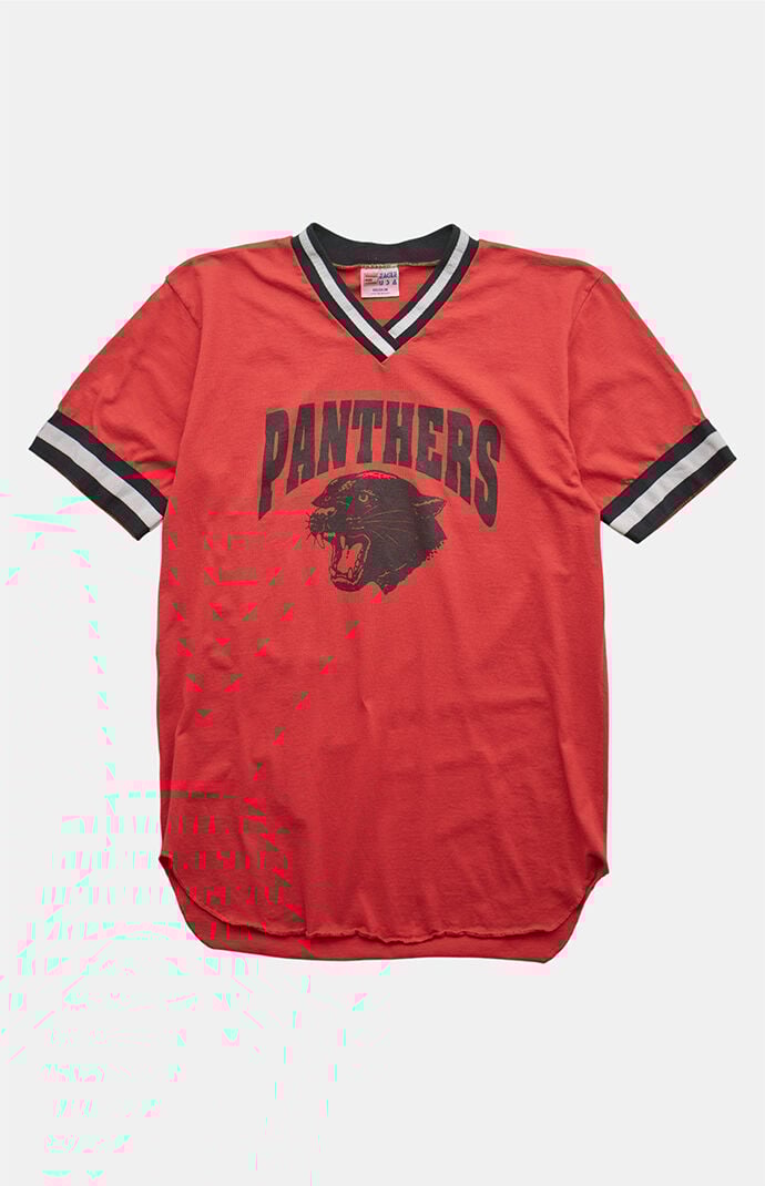 PS VINTAGE 90s Panthers V-neck Graphic T-Shirt