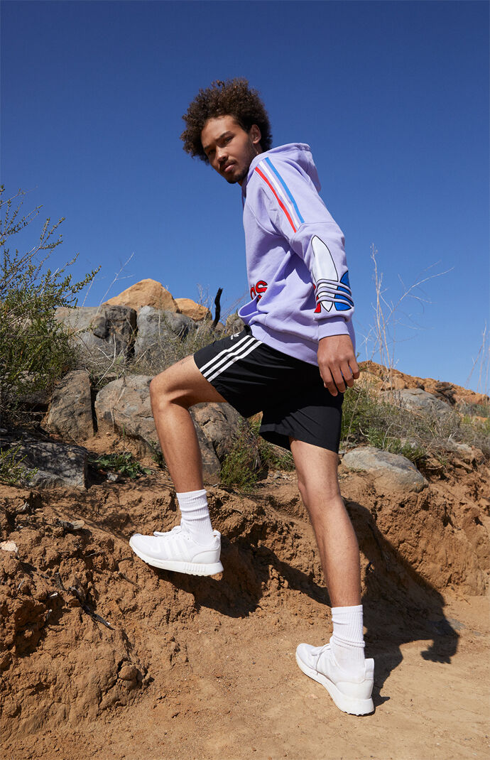 Purple Tricolor Hoodie