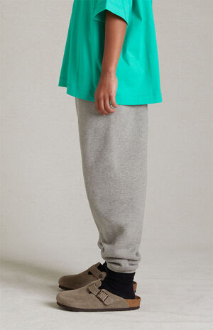 Essentials Dark Heather Oatmeal Sweatpants image number 3