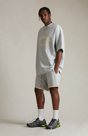 Light Heather Grey Running Shorts Light Heather Grey Running Shorts image number 2