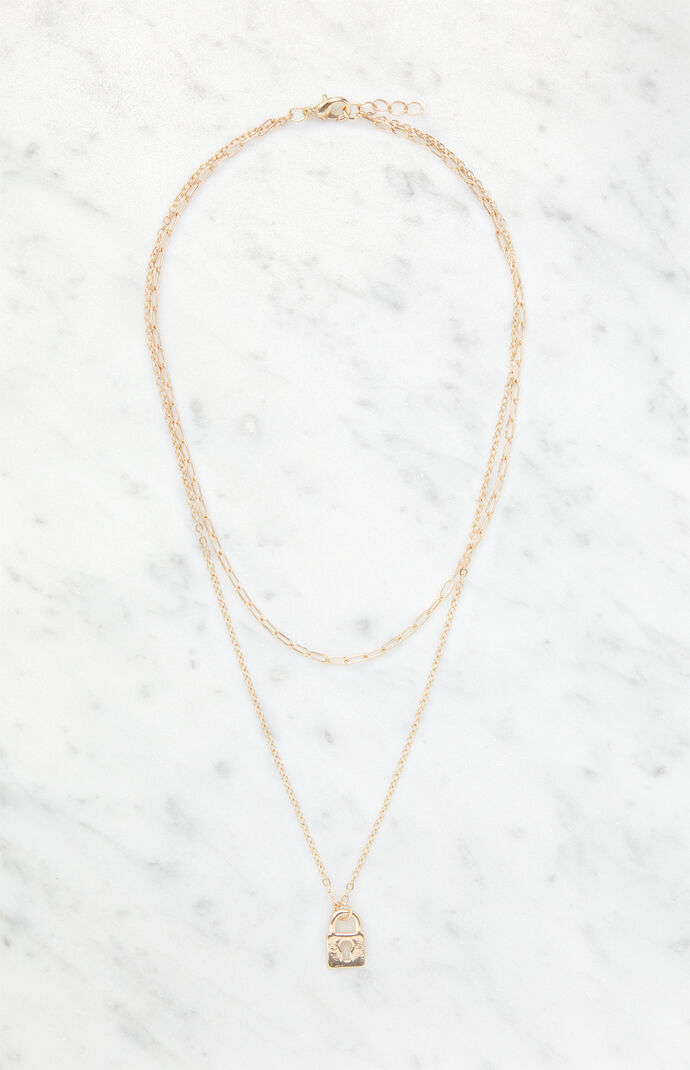Lock And Chain Necklace