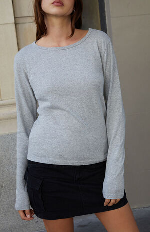 Silver Leah Long Sleeve Top image number 3