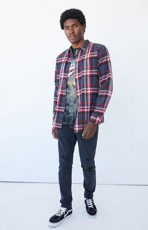 Plaid Classic Long Sleeve Button Up Shirt Plaid Classic Long Sleeve Button Up Shirt image number null