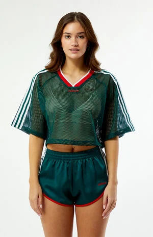 Green Mesh Short Sleeve Jersey image number 1