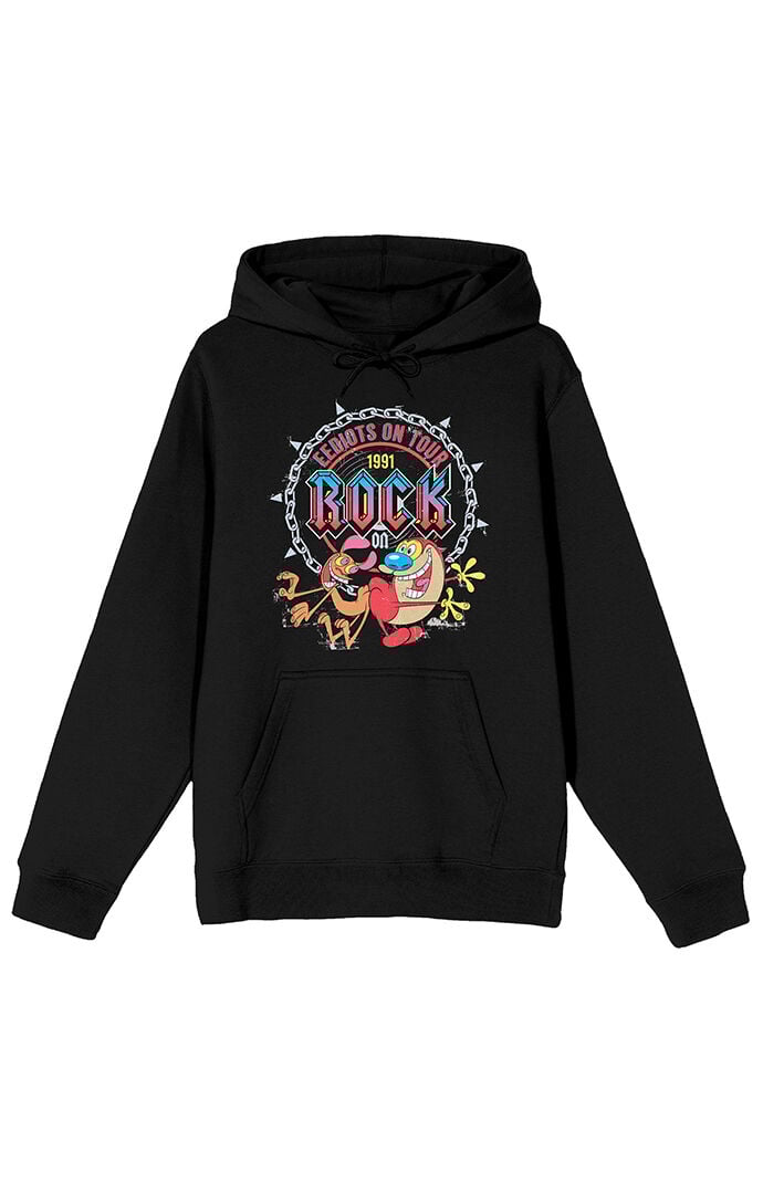 Ren & Stimpy - Men's Pullover Hooded Fleece Sweatshirt