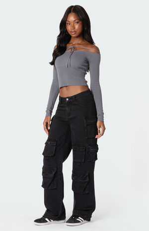 Jane Tie Front Knit Top image number 2