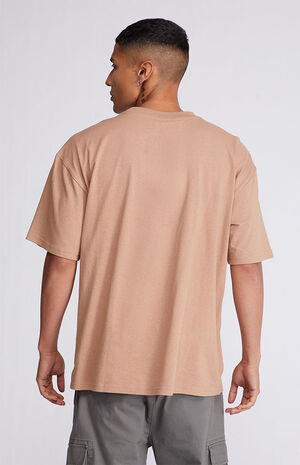 Brown Loch Solid Boxy T-Shirt image number 4